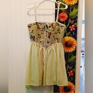 Cider Butterfly Corset Dress